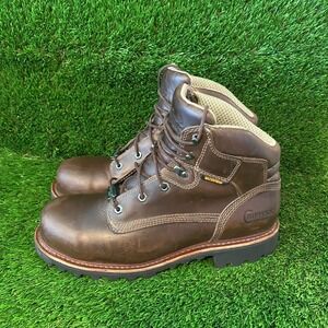 CHIPPEWA BOLVILLE NANO WP MEN'S WORK COMP TOE 6″ BOOT-73201 Sz 9.5 EE F2413-18